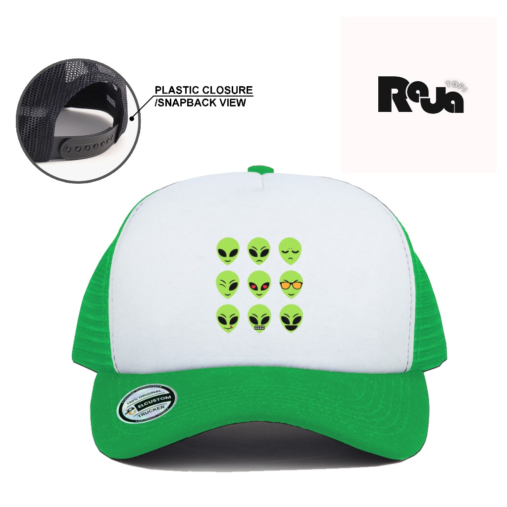 Rajatopi.id - Topi Alien / Topi Lucu / Topi Keren / Topi Trucker / Topi Culture / Unisex