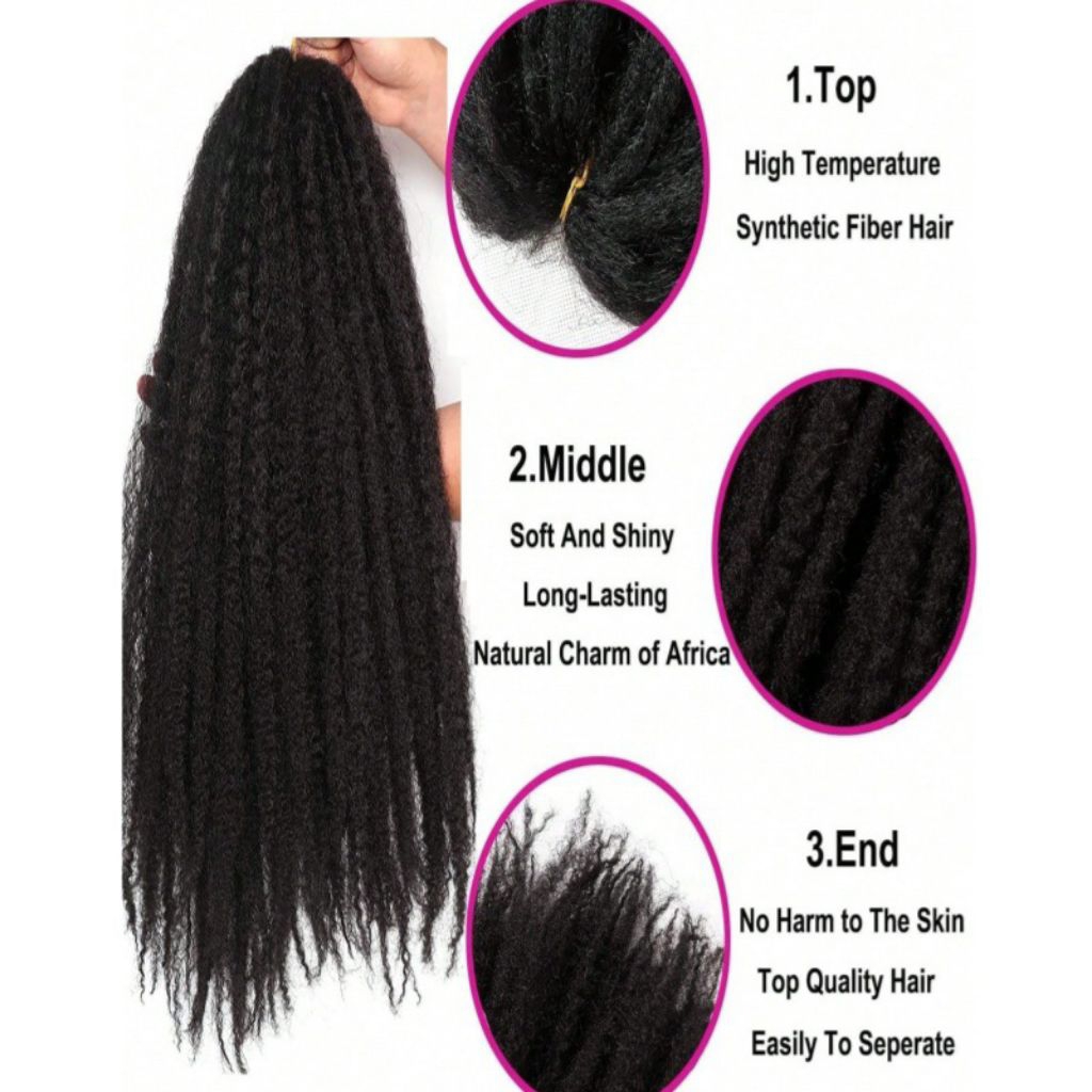 RAMBUT SAMBUNG AFRO PANJANG RAMBUT SAMBUNG KERITING RAMBUT SULAM AFRO PANJANG RAMBUT AFRO EXTRA VOLU