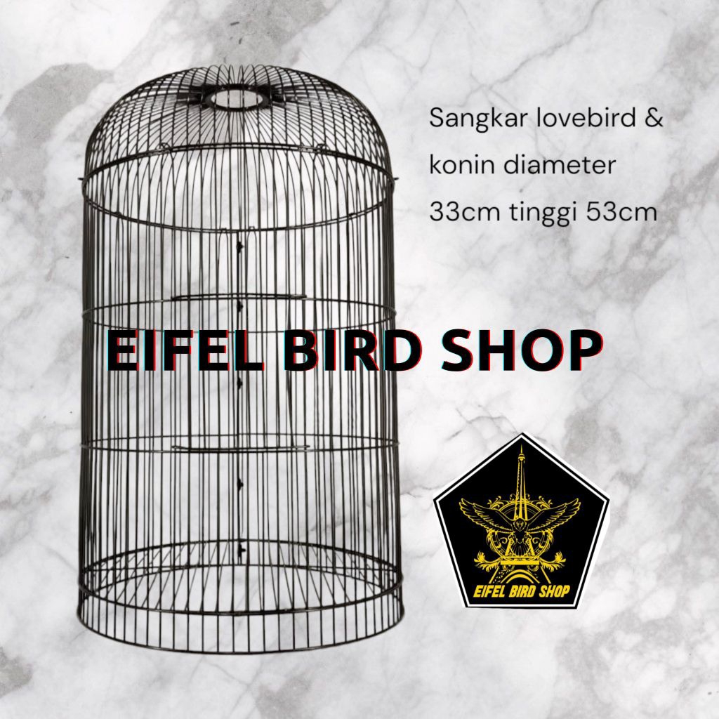 BESI SANGKAR LOVEBIRD KONIN D33CM ram besi lovebird
