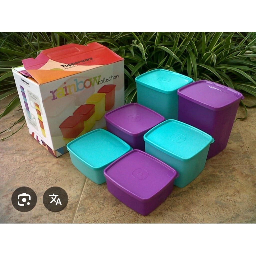 Tupperware rainbow collection 6pcs / toples / canister