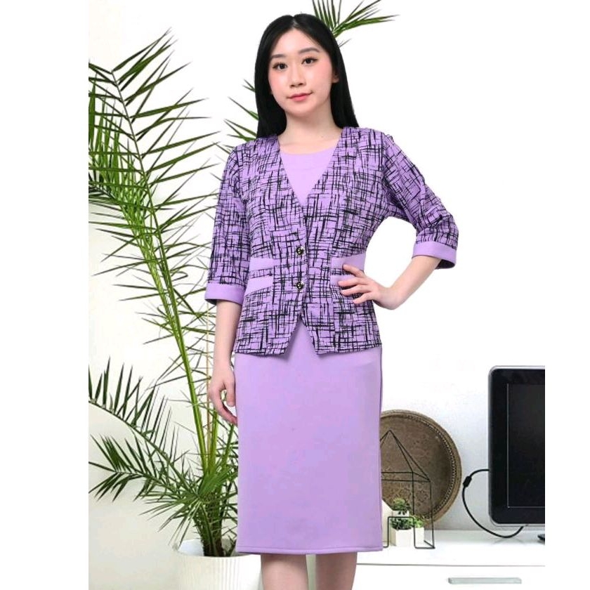 dress rompi scuba bisa lepas