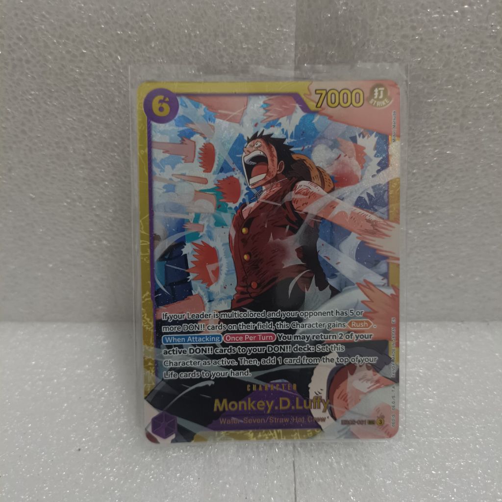 One Piece TCG EB02 Japan / English EB02-061 SEC Monkey D Luffy Kartu Single Card Games