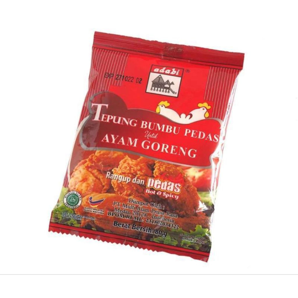 Tepung Bumbu pedas Ayam Goreng Adabi 250gr