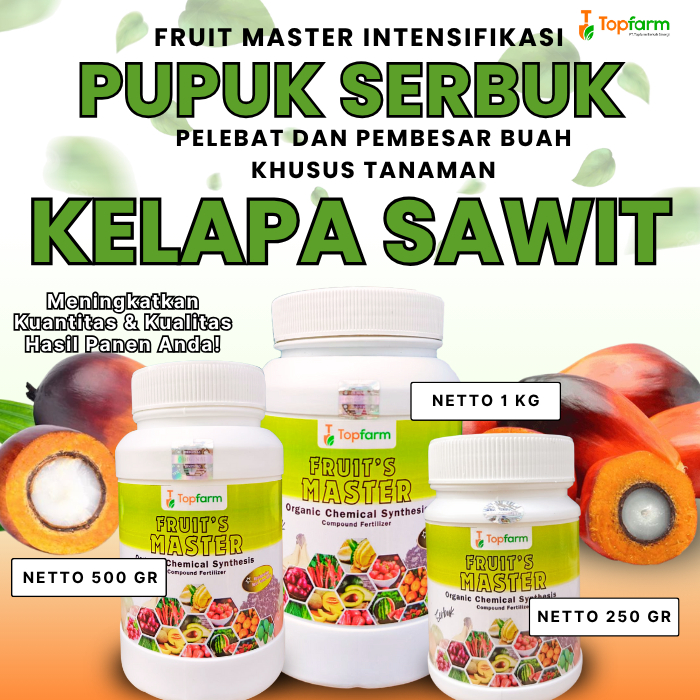 Pupuk Serbuk Kelapa Sawit / Pupuk Pelebat Buah Sawit / Pupuk Perangsang Sawit Agar Cepat Berbuah Leb