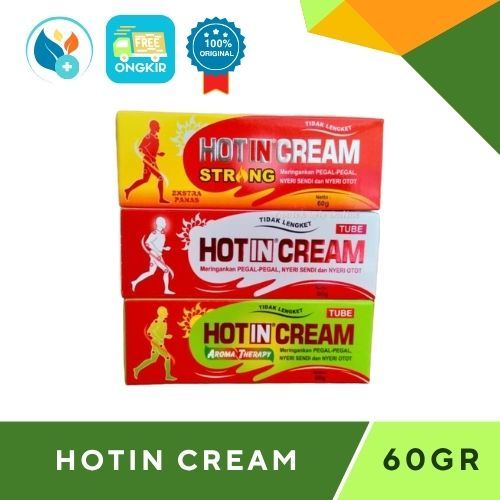 HOT IN CREAM 60 gr TUBE MERAH PUTIH HIJAU DCL