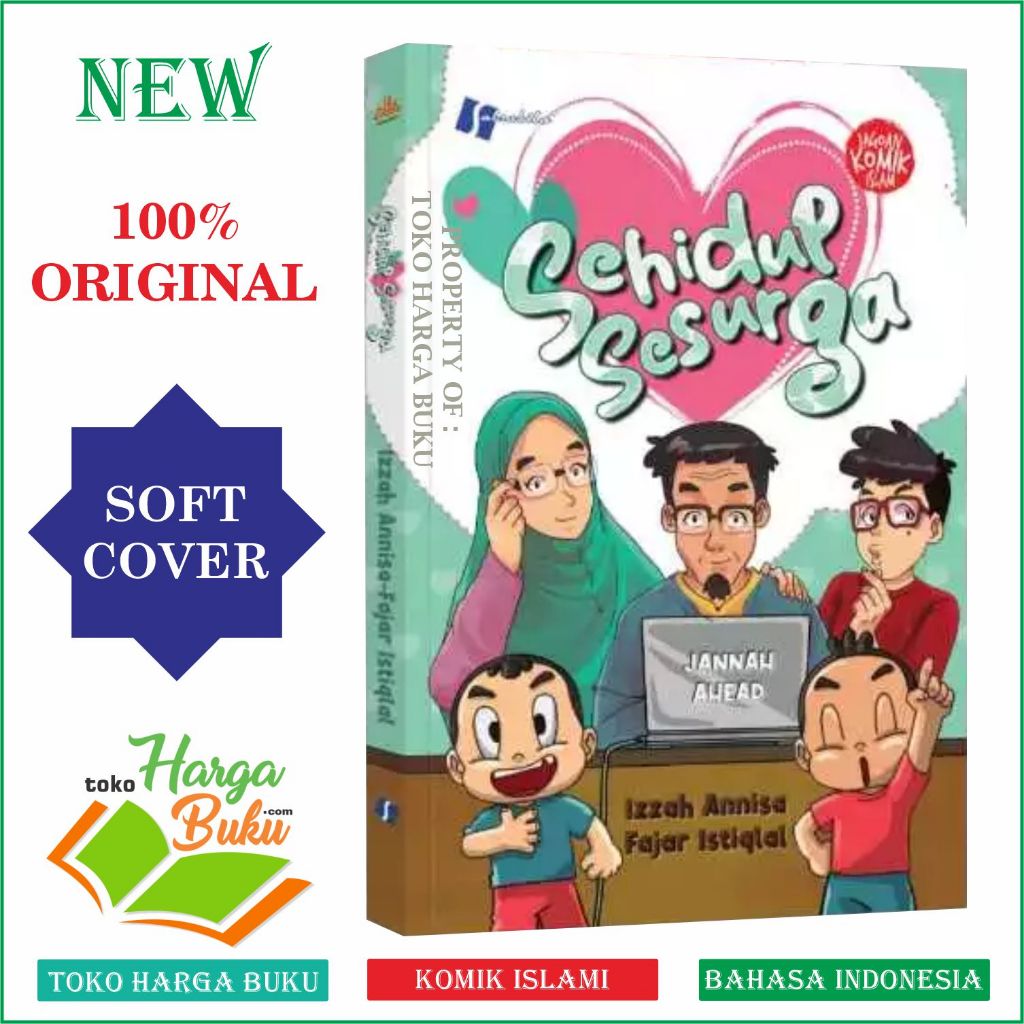 Foto Komik Sehidup Sesurga FULL COLOR Cita-Cita Sepasang Suami Istri Yang Ingin Hidup Sederhana dan Masuk Surga Sekeluarga Penerbit Salsabila