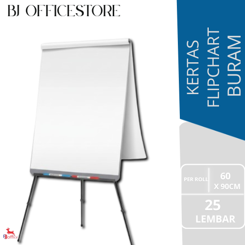 Kertas Flip Chart Buram 60x90 cm Isi 25 Lembar – Kertas Presentasi untuk Flipchart / Whiteboard