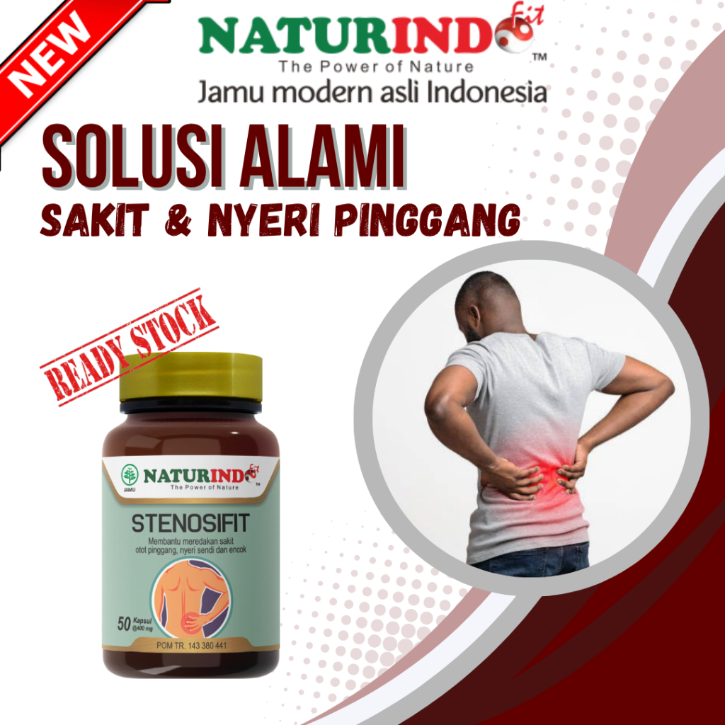 Stenosifit Jamu Sakit Pinggang Syaraf Kejepit Belakang Pinggang Dan Kaki Encok Herbal Naturindo