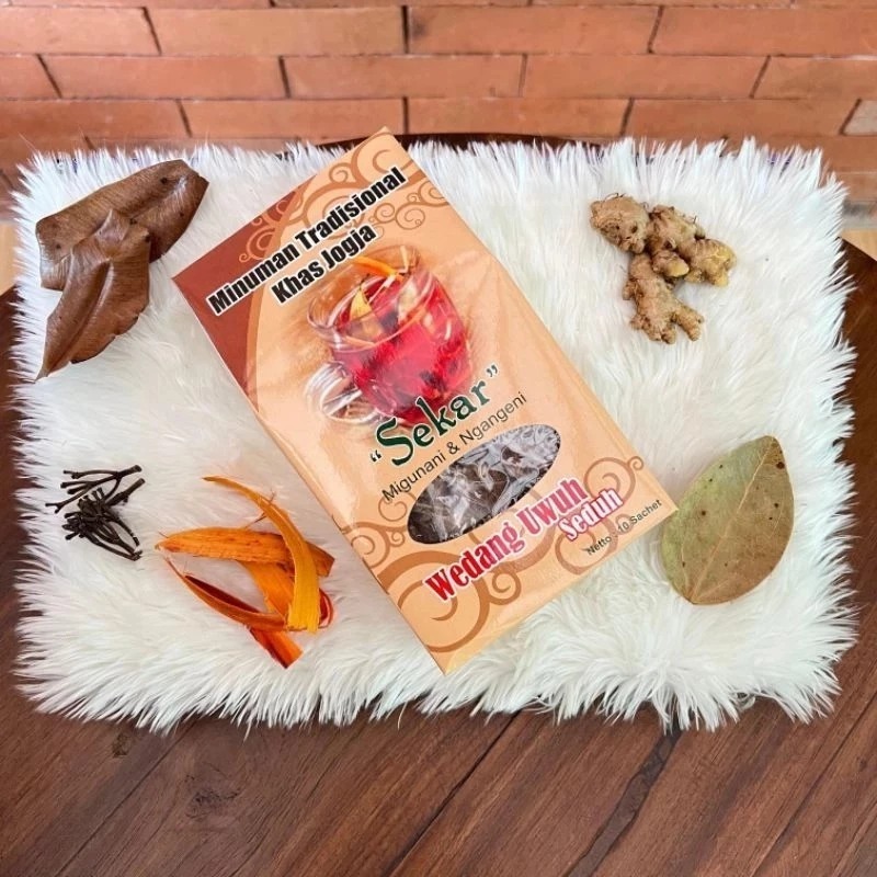 Wedang Uwuh Sekar Seduh isi 10 Sachet - Minuman Sehat Jahe Hangat - Oleh oleh khas Bantul jogja
