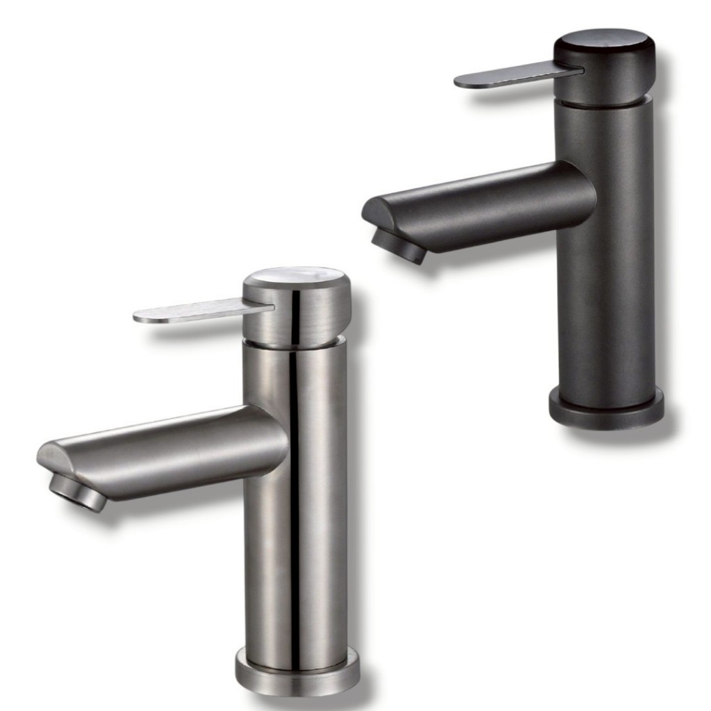 Kran Wastafel Panas Dingin HITAM Stainless 304 tebal 38A- Keran Air washtafel 20cm sink washtafel cu