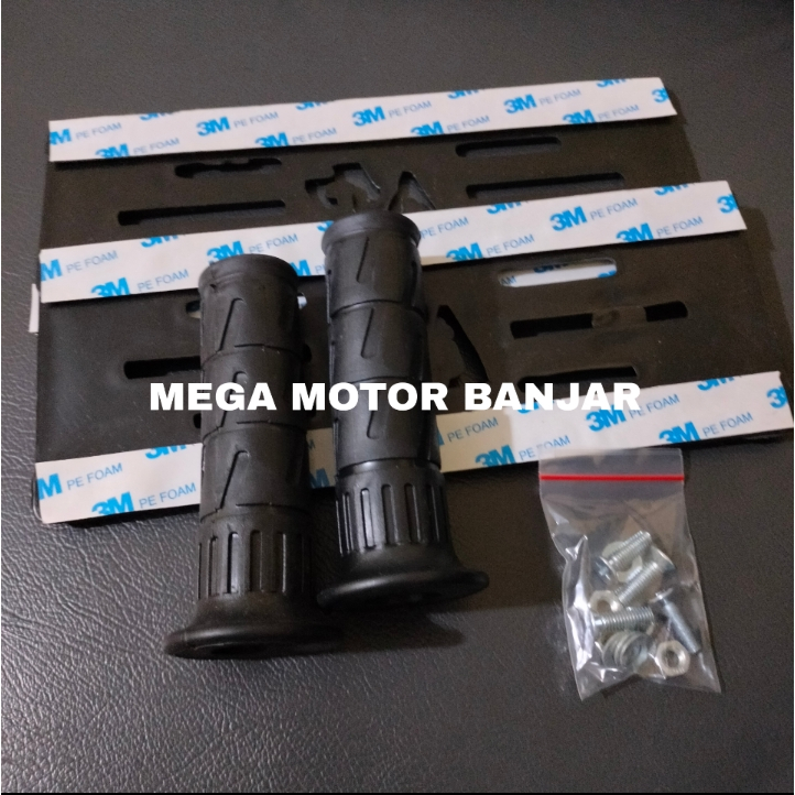 COD paket grip kaze empuk + flameless plat nomor variasi Beat vario scoopy Genio pcx supra revo styl