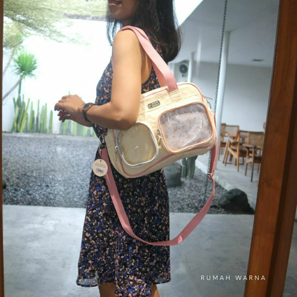 Tas Wanita Handbag Selempang Rumah Warna BUBBLE GUM
