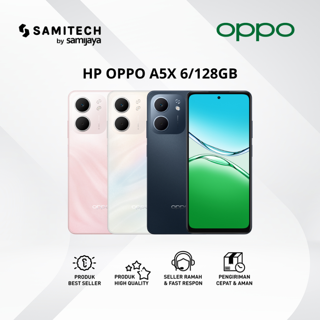 HP OPPO A5X 6/128GB RAM 6GB PENYIMPANAN 128GB BERGARANSI RESMI