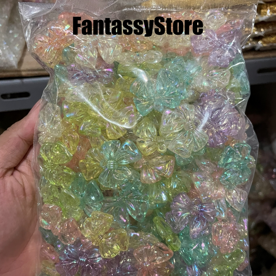 Manik Manik Pita Dasi Besar Transparan 1pon