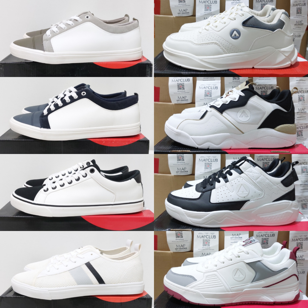 [SPECIAL PRICE] Sepatu Air walk White Men series Original BNIB - Sepatu Kasual