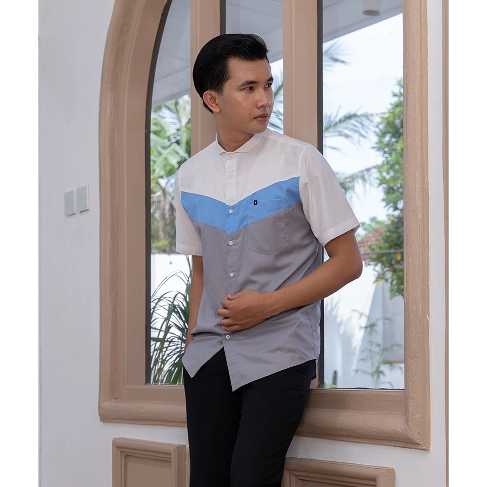 Baju Koko Modern Fadkhera Abbas Pendek