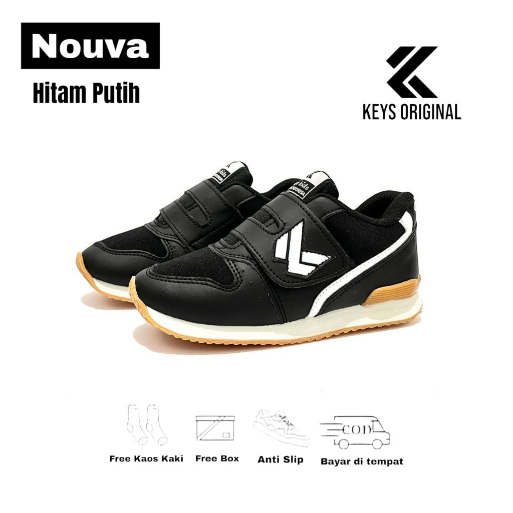 Sepatu Anak Laki Laki Sepatu Sepatu Sekolah Anak Laki laki Perempuan Sepatu Anak Hitam Putih Sepatu 