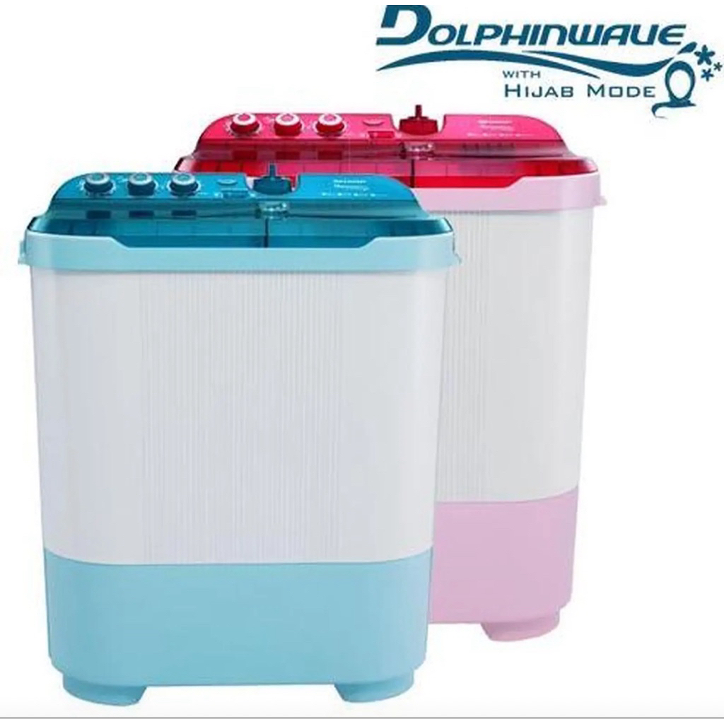 MESIN CUCI SHARP EST1270 - MESIN CUCI SHARP 2 TABUNG 12KG - SHARP MESIN CUCI 2 TABUNG - MESIN CUCI S