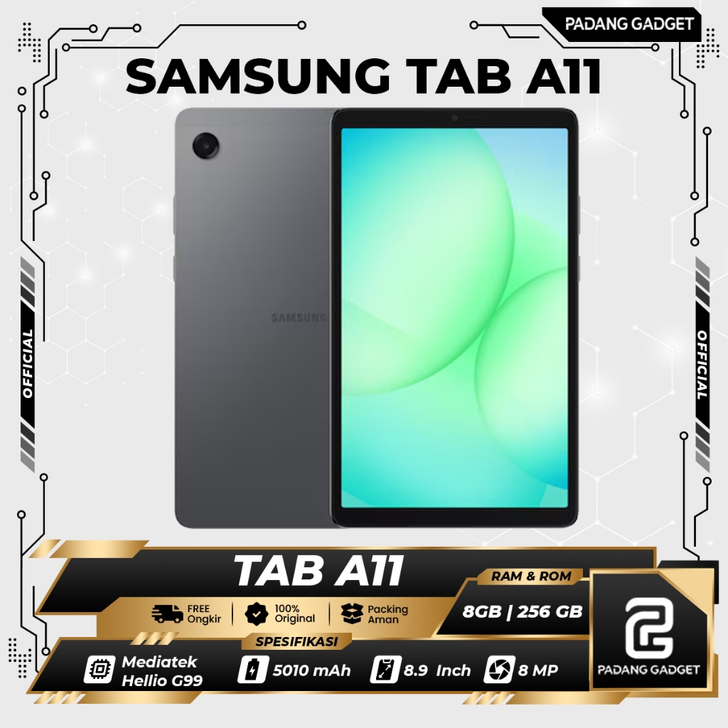 Samsung Galaxy Tab A11 4/64 GB | Chipset Hellio G99 | Tablet Original Garansi Resmi 12 Bulan