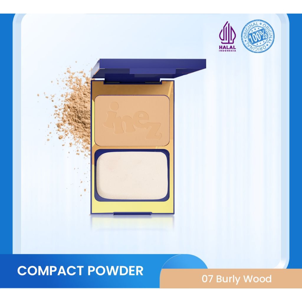COMPACT POWDER INEZ 07.BURLY WOOD