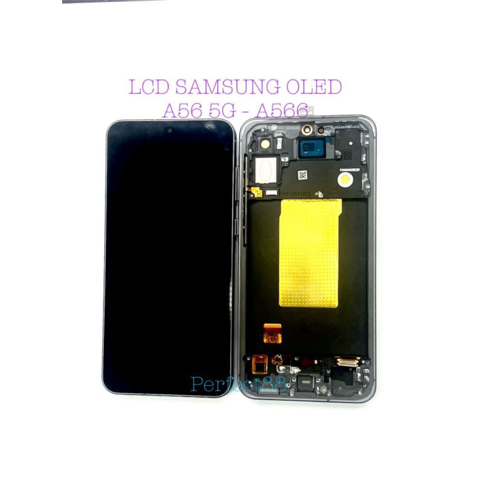 LCD TOUCHSCREEN SAMSUNG OLED A56 5G - A566 + FRAME FINGERPRINT FUNGSI COMPLETE