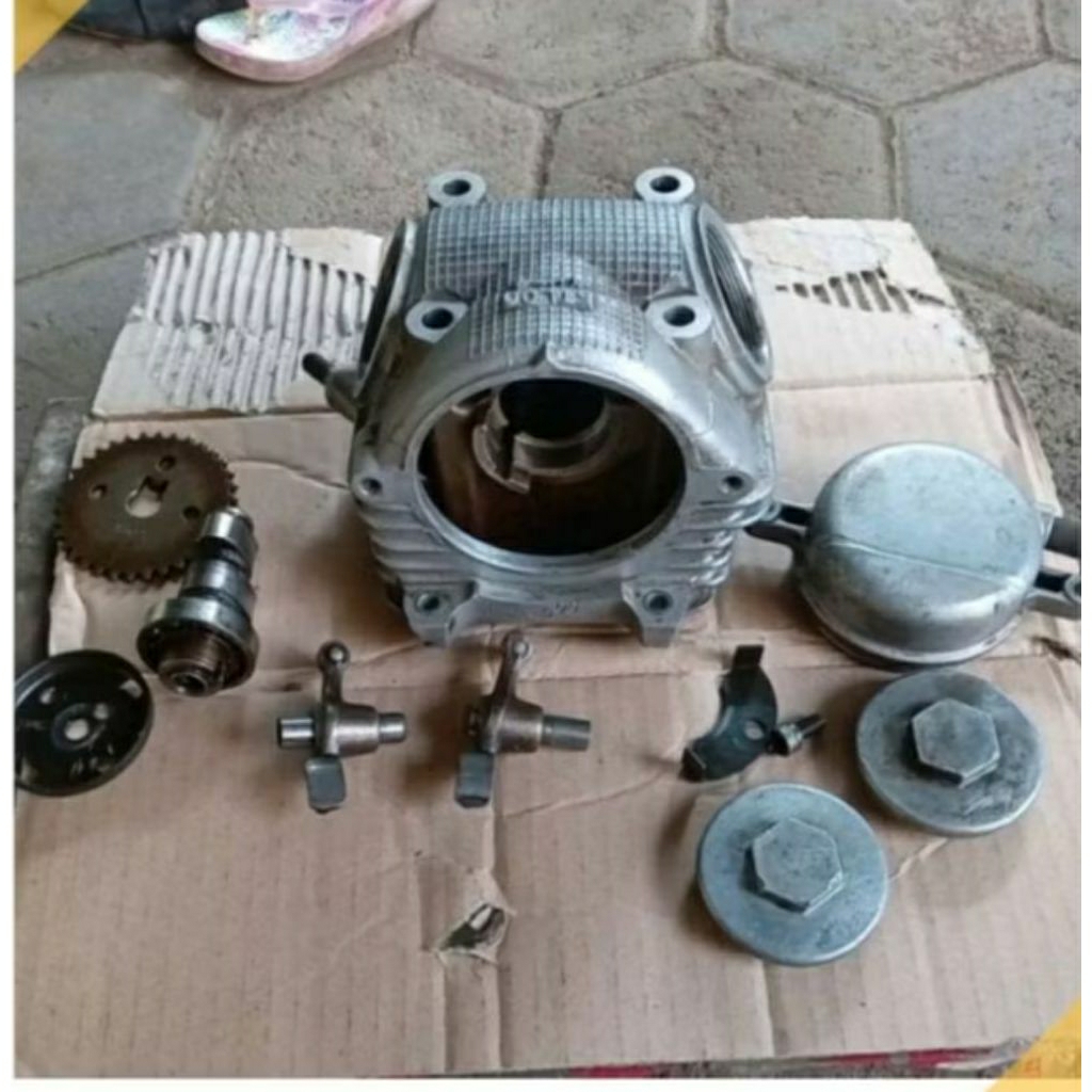 blok head blok klep cilynder fullset Yamaha Mio sporty Mio soul karbu Mio smile second original copo