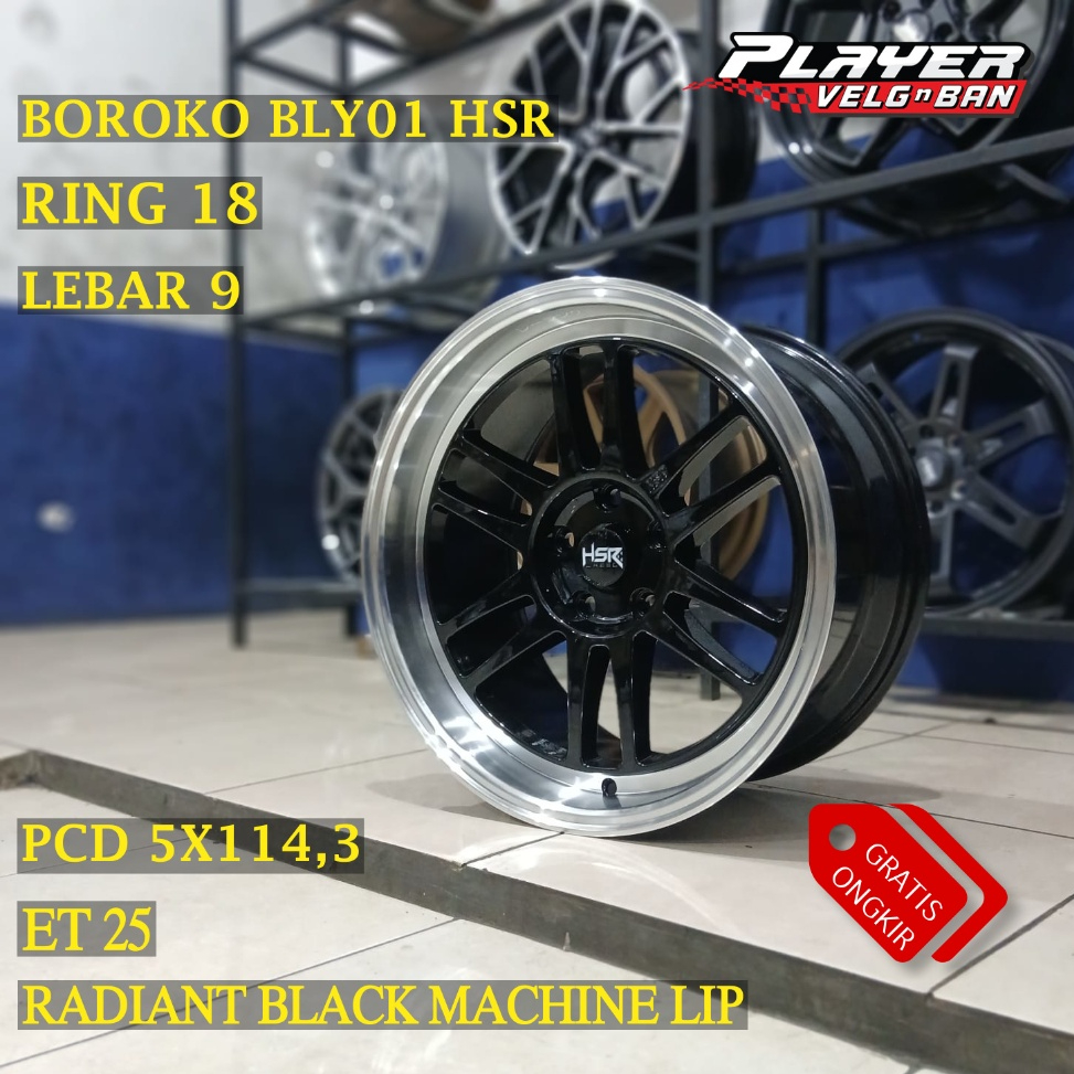 VELG MOBIL CELONG RING18 UNTUK INNOVA HRV ZENIX PELEK HSR BLY01 R18 LEBAR 9 LUBANG 5X114,3 ET25