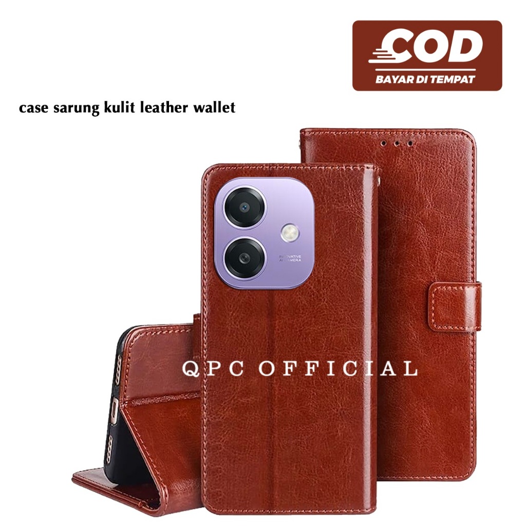 Leather Flip Case Oppo A3X Oppo A3 Nfc Oppo A3 Pro Oppo A5I Oppo A55 4G Oppo A71 Oppo A74 5G Oppo A7