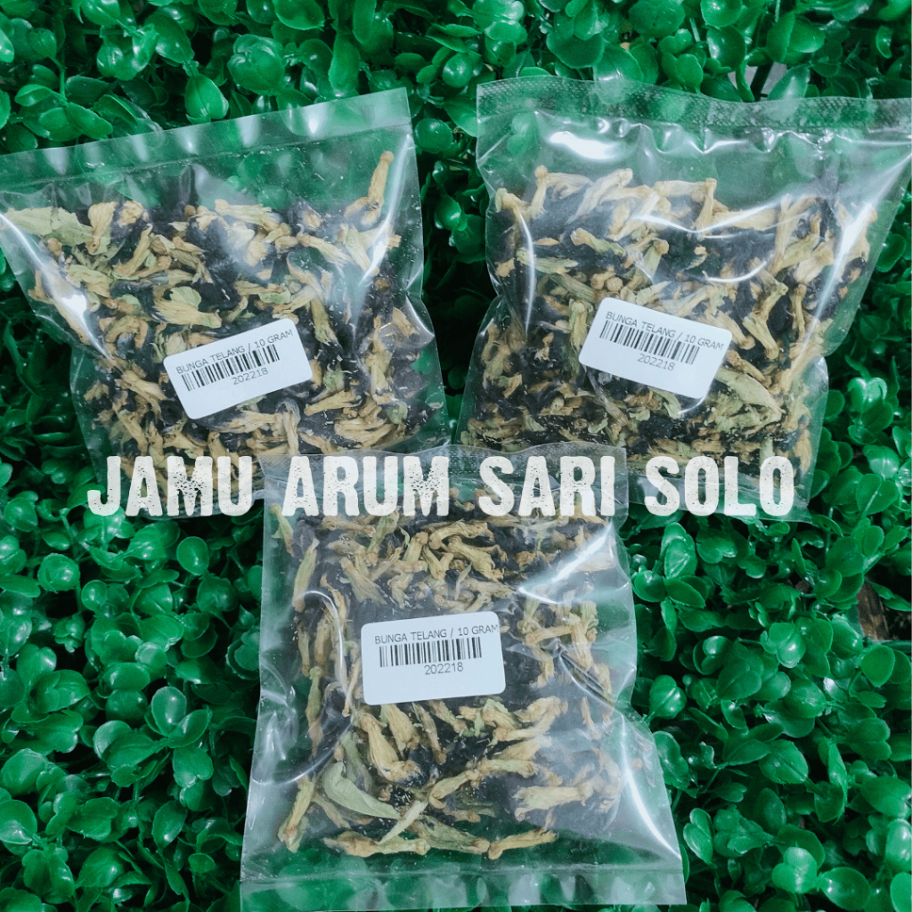 Jamu Arum Sari - Bunga Telang Kering 10 gram - Membantu Menurunkan Gula Darah