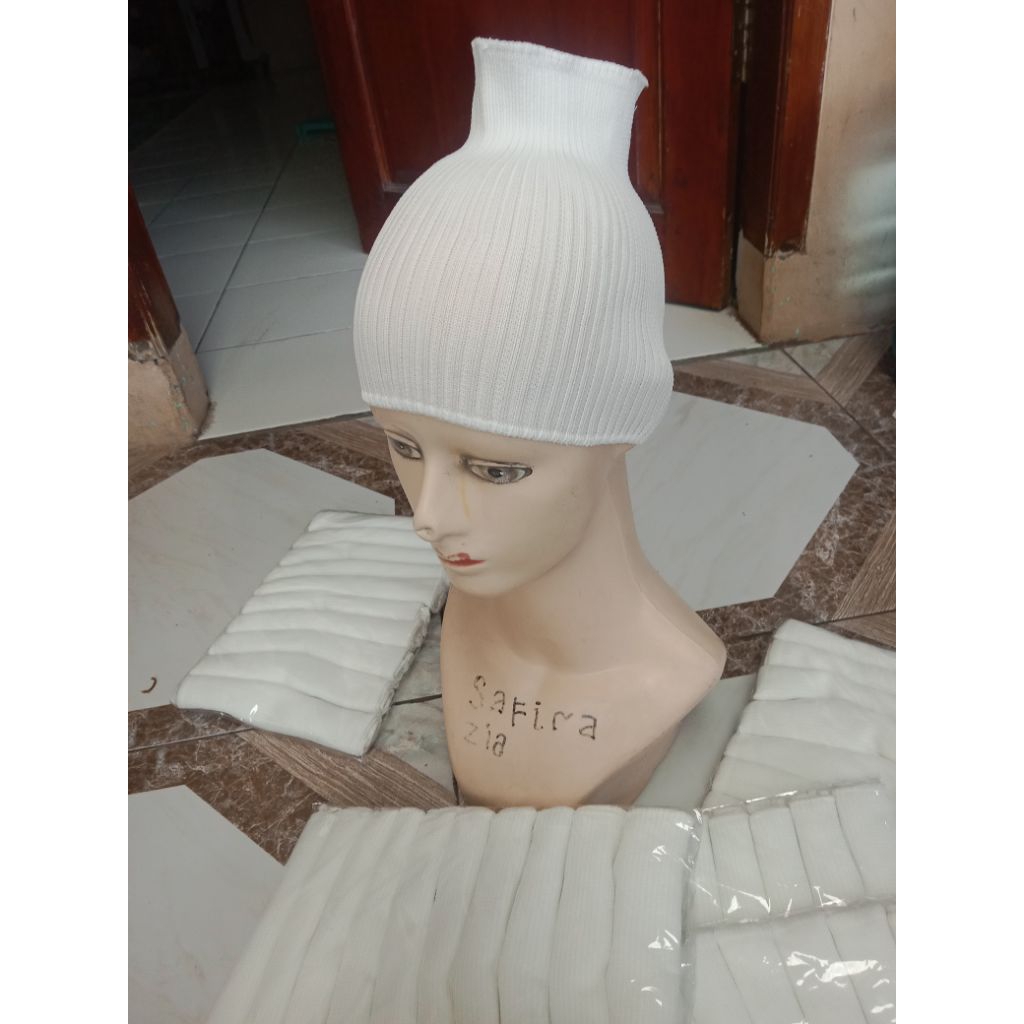 Paket 10 pcs ciput rajut bandana rajut inner rajut daleman hijab