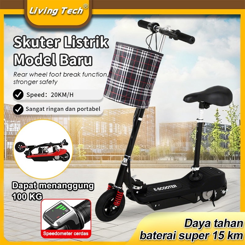 LIVING Skuter Elektrik  /Kendaraan Listrik /Skuter Elektrik Dewasa Murah / Skuter Lipat