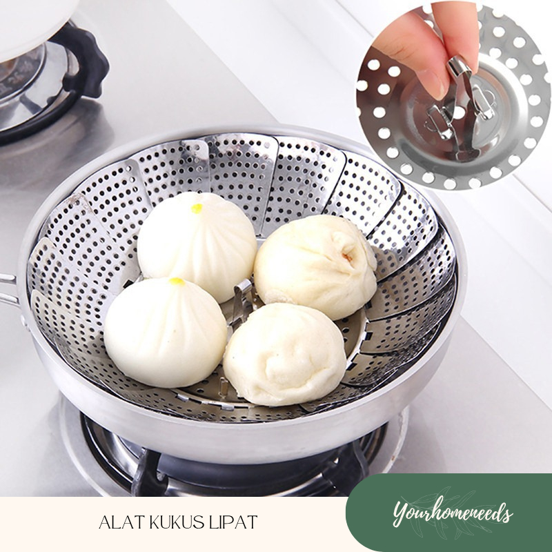 YH ALAT KUKUS LIPAT STEAMER LOTUS KUKUSAN TERATAI MULTIFUNGSI SERBAGUNA STAINLESS STEEL