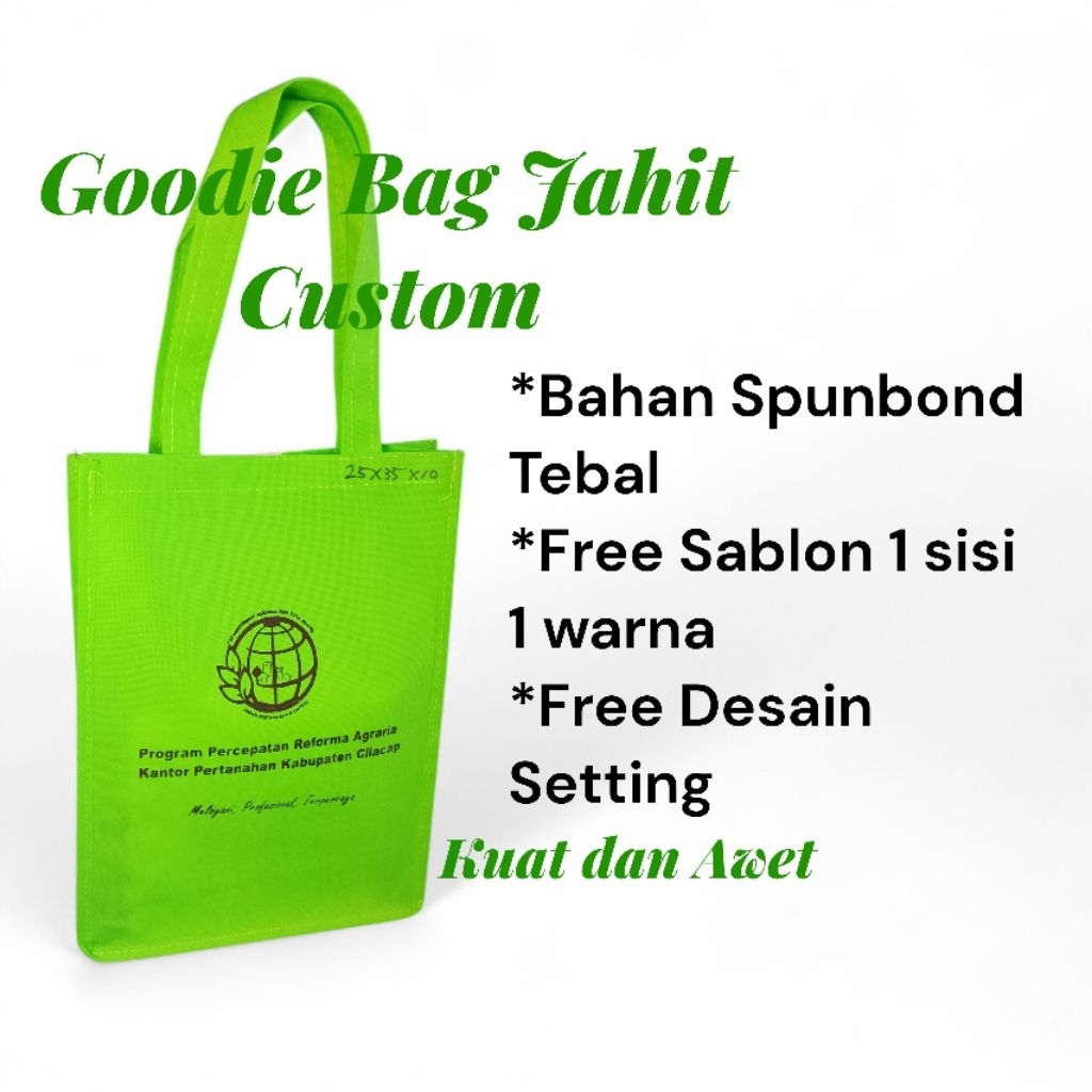 Goodie Bag jahit Custom Goodie Bag spunbond custom