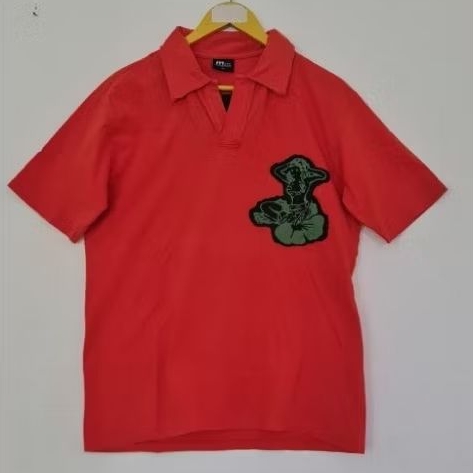 Kaos Polo/Kerah Katun M231 Bordir Size M Unisex Second Preloved