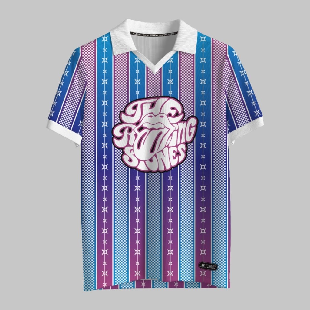 BAJU JERSEY BAND THE ROLLING STONES FULLPRINT UNISEKS