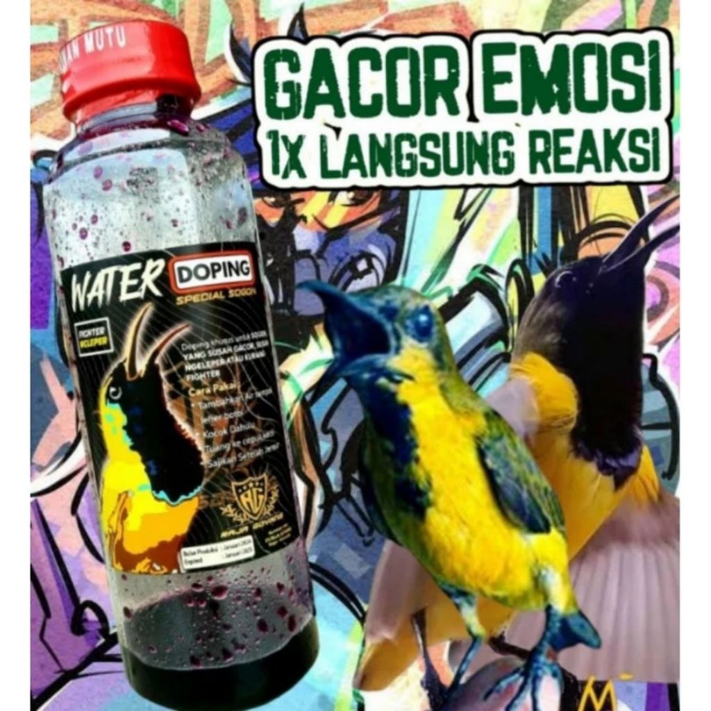 WATER DOPING/RAJAGOYANG/DOPING SOGON/DOPING BURUNG SOGON/DOPING KONIN/DOPING BURUNG KONIN Temukan D