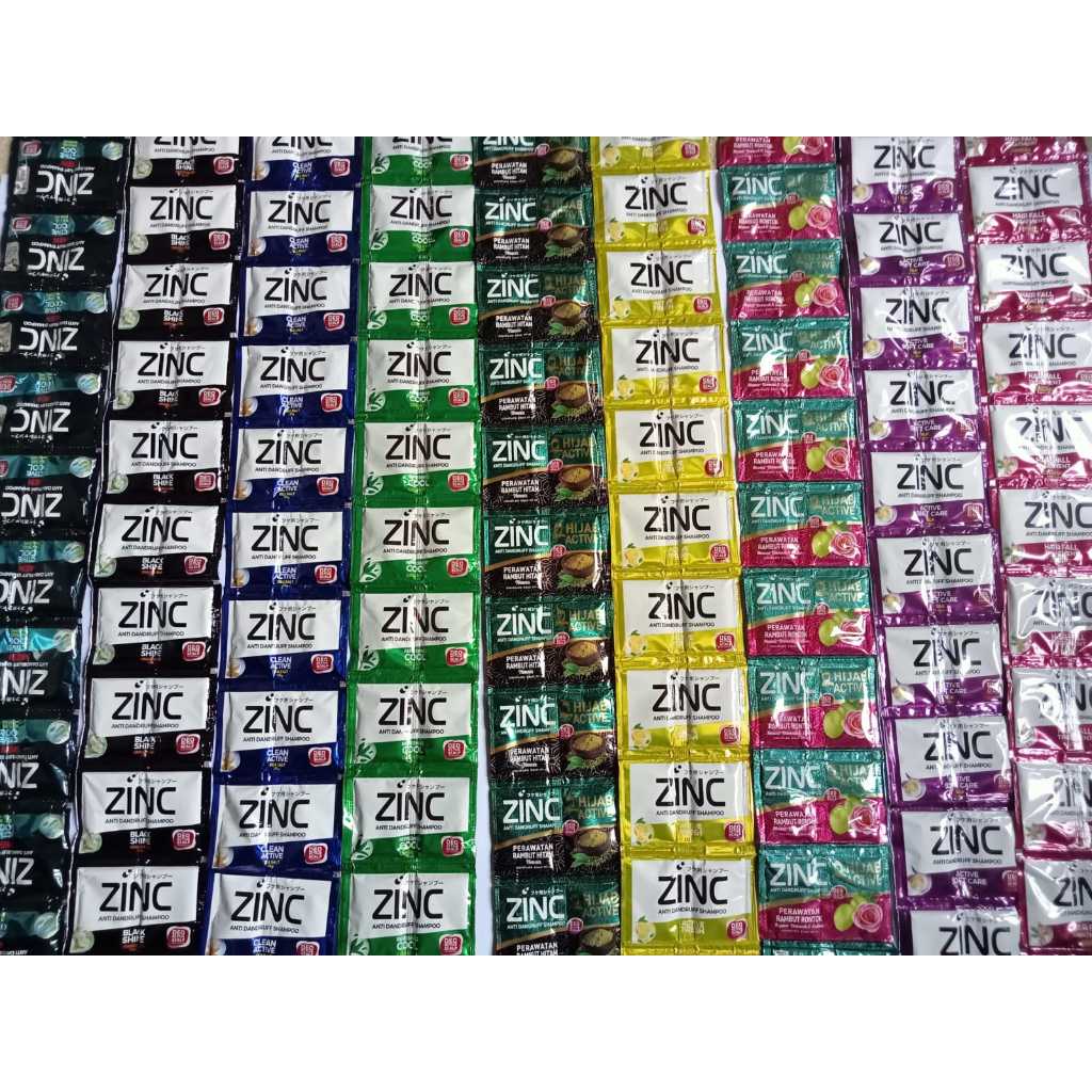 Sampo zinc sachet 1 Renceng isi 24 sachet