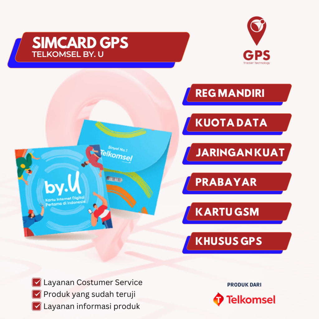 SimCard Kartu GPS Tracker By. U Telkomsel / Kartu GPS Tracker