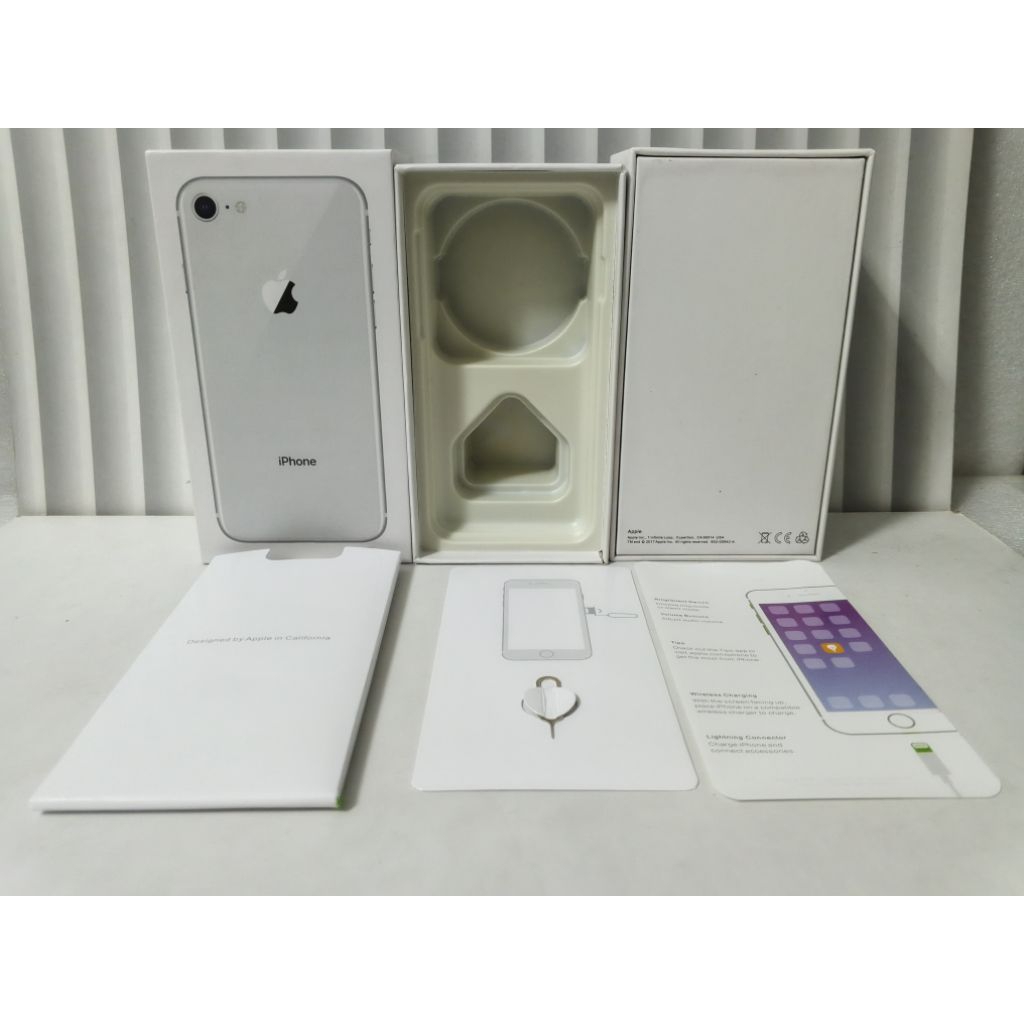 Boks Kardus Dus kotak Hp iPhone 7/7Plus Silver Original