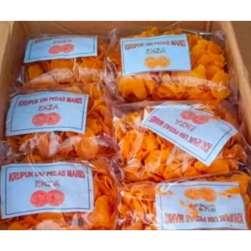 KERUPUK UBI PEDAS MANIS 500GRAM/PACK