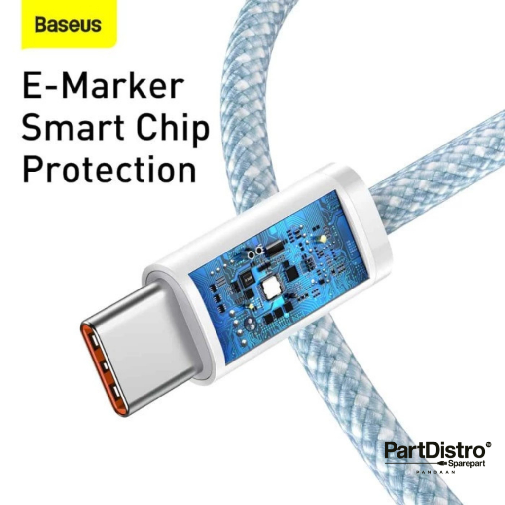 KABEL DATA BASEUS DYNAMIC TYPE C TO TYPE C 100W WHITE