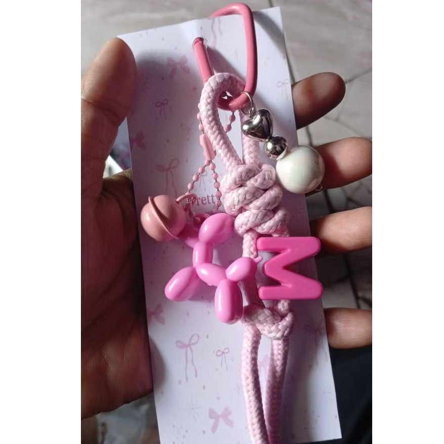 gantungan kunci 1 dan 2 huruf