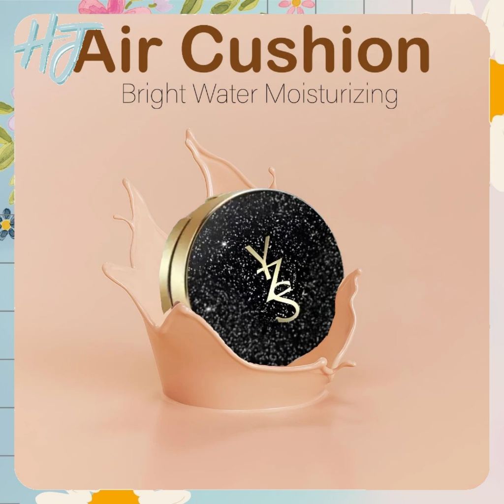 HJ YZS Air Cushion Foundation BB Cream Waterproof BPOM Alas Bedak Cair Anti Air Tahan Lama