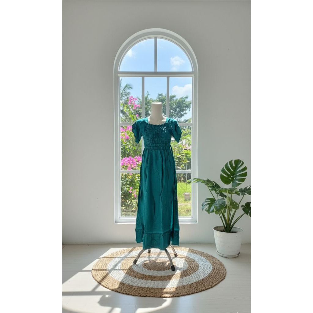 Daster Kerut Dada Hazel Panjang KEKINIAN