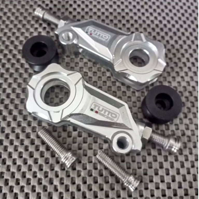 STELAN RANTE RANTAI SET JALU PEDOK PADDOCK CNC RXKING RX KING RXS YT SILVER BLACK ANODIZED