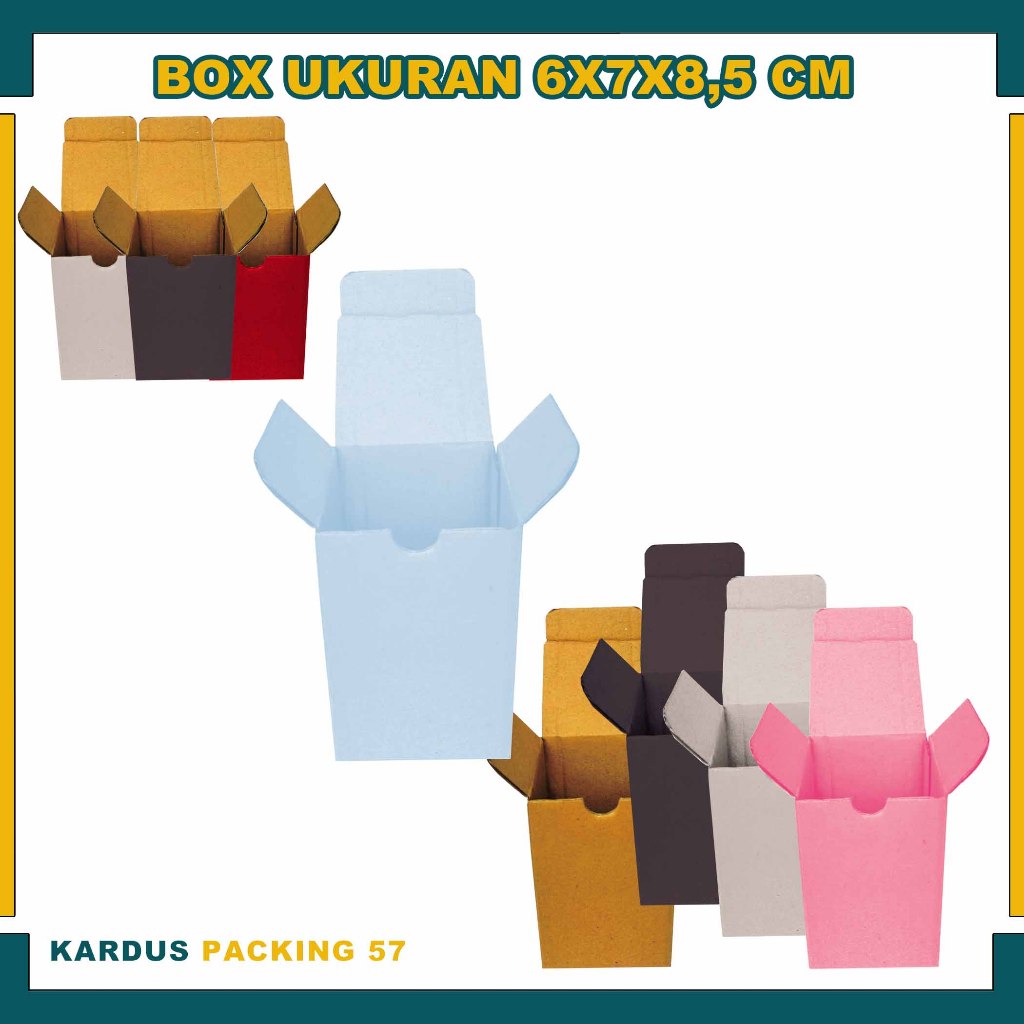 BOX 6x7x8,5 cm / Box Sloop / Kardus Polos / Box Parfum