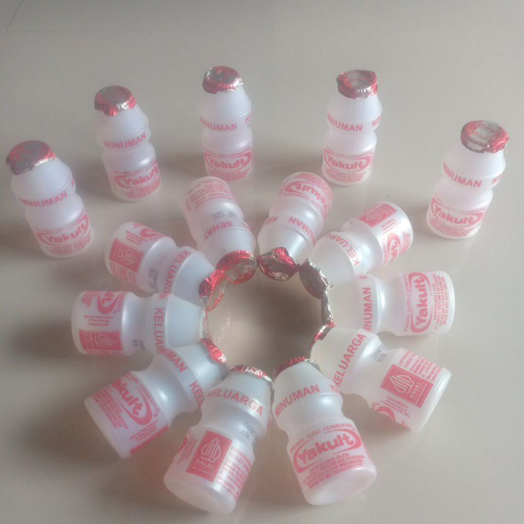 botol yakult bekas kosong 65ml