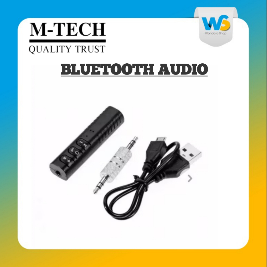 M-TECH Bluetooth wireless audio music reciever car aux 3.5mm  Lv-b09