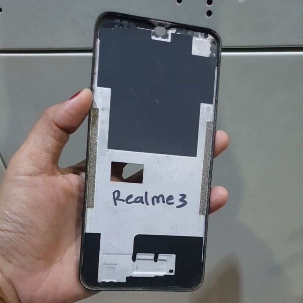 frame lcd tulang lcd realme 3 ori copotan