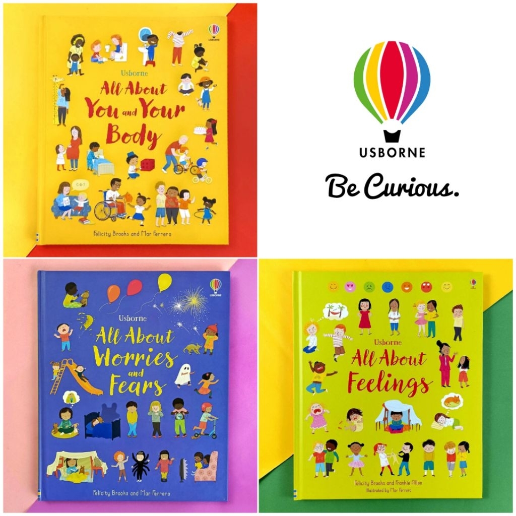 Usborne - All About Feelings/ All About Worries And Fears / All About You And Your Body